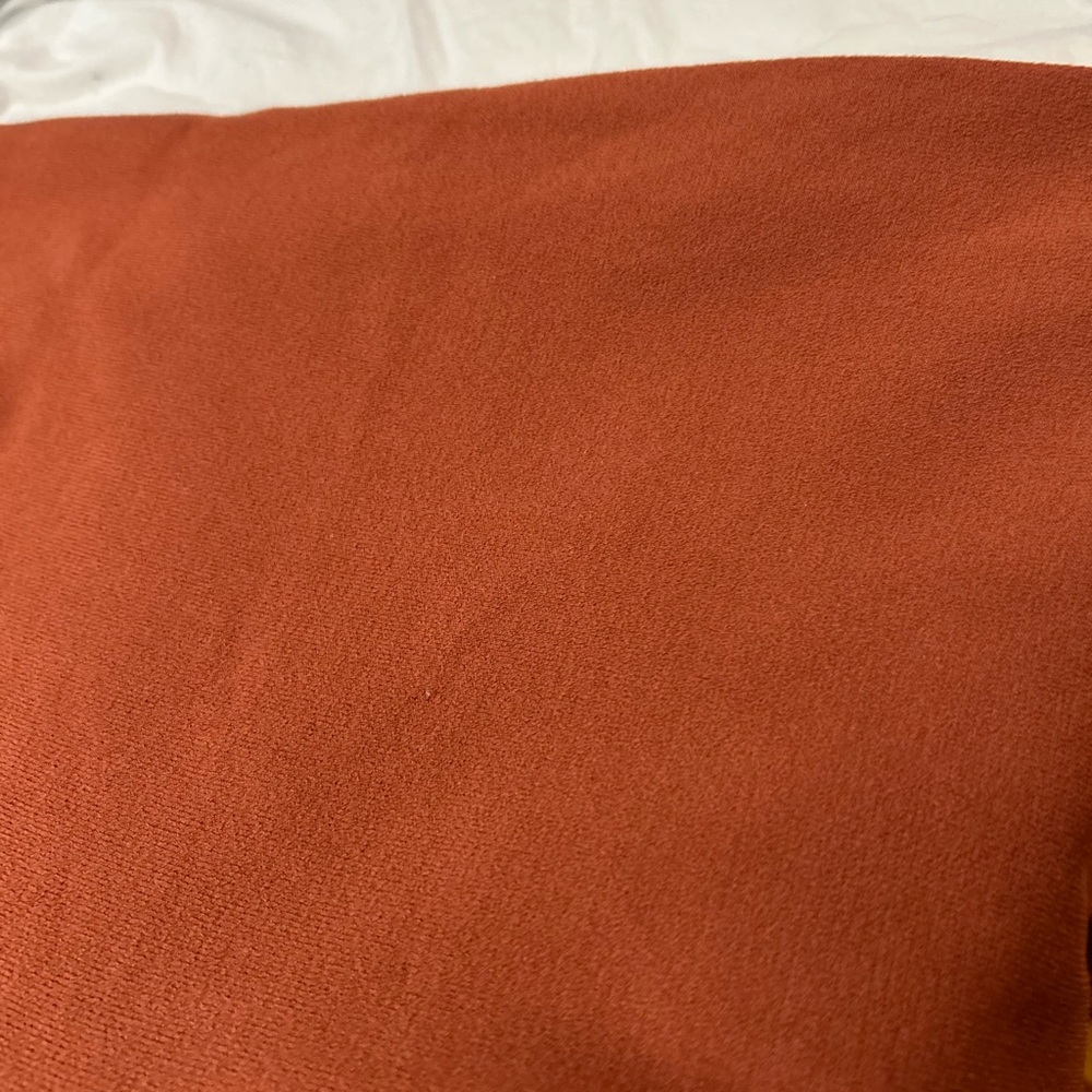 STELLA MCCARTNEY Wide‎ Leg Cropped Knit Pants Burnt Orange - Picture 16 of 16